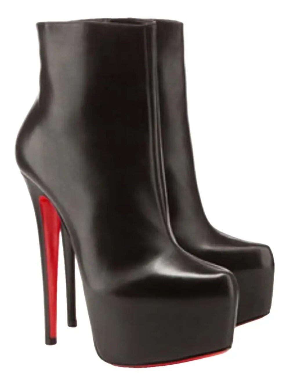 Christian Louboutin Daf Booty in shiny black calf leather